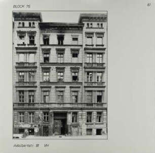 Fotografie: Adalbertstr. 81, um 1981