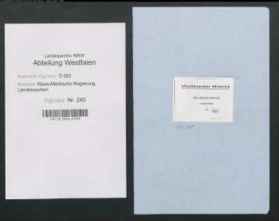 Großrichter und reformierte Gemeinde zu Soest ./. Kollegiatstift St. Patrokli: Vergabe von Vikarien aus der Vikarien-Kommunität "novem rectorum" und von weiteren Stiftsvikarien, Bd. 6: wegen der Vikarie St. Stephani (aus der Vikarien-Kommunität)