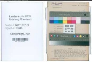 Entnazifizierung Karl Gerstenberg , geb. 31.07.1910 (Referendar)