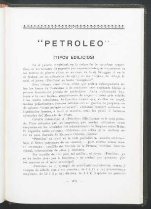 "Petróleo" : (Tipos edilicios)