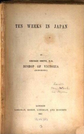 Ten weeks in Japan : (Mit Taff.)