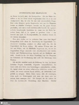 Begrenzung der Bildfläche