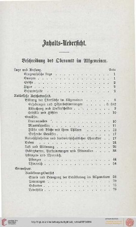 Inhalts-Uebersicht