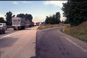 Ausfahrt Nord von Fahrbahn Nord (Heidelberg Richtung Basel)