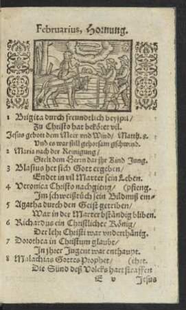 Februarius, Hornung.