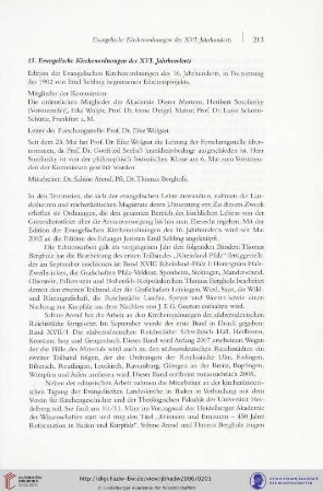 15. Evangelische Kirchenordnungen des 16. Jahrhunderts