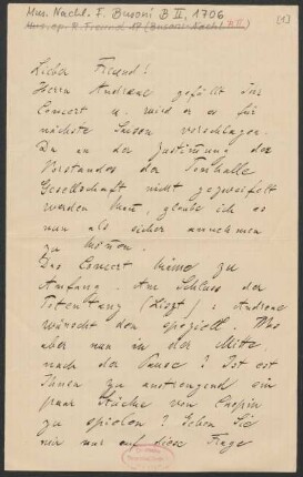 Brief an Ferruccio Busoni : 08.11.1906