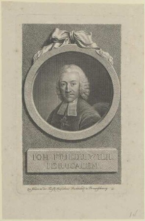 Bildnis des Ioh. Friedr. Wilh. Ierusalem
