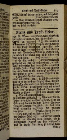 Creutz- und Trost-Lieder