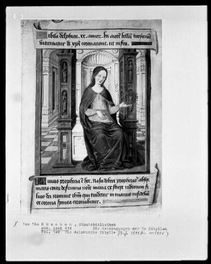 Die Weissagungen der elf(?) Sibyllen in ihren Beziehungen zur Bibel — Die delphische Sibylle, Folio 10verso