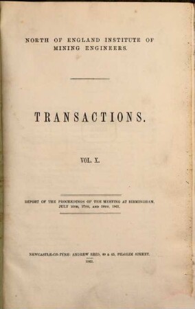Transactions. 10. 1861 (1862)
