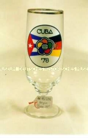 Bierglas "Weltfestspiele CUBA '78"