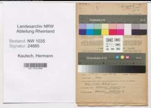 Entnazifizierung Hermann Kautsch , geb. 13.12.1919 (Markscheider)