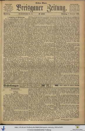 06.11.1892 (Erstes Blatt)