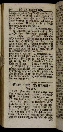Sterb- und Begräbniß-Lieder