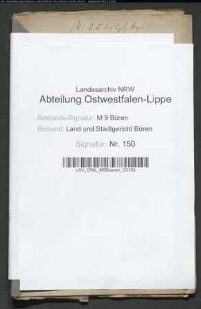 Erblasser: Lükey, Christian; Erblasser: Lükey, Therese, geb. Gunter: