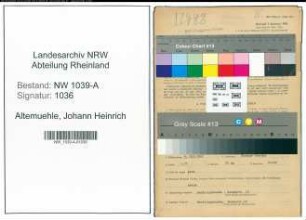 Entnazifizierung Johann Heinrich Altemuehle , geb. 06.10.1902 (Kaufmann)