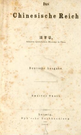 Theil 2: Das Chinesische Reich