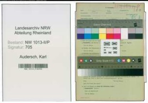 Entnazifizierung Karl Audersch , geb. 18.05.1890 (Polizist)