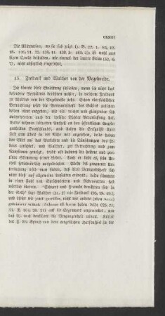 15. Freidank und Walther von der Vogelweide.