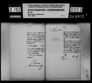 Schuldenwesen der Teilgemeinde Mittelbronn, Gemeindebezirk Frickenhofen