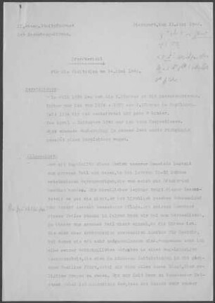 Stuttgart Rosenbergkirche Teil-Kirchengemeinde: Pfarrbericht 1942