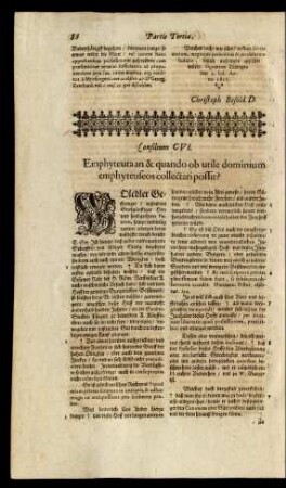 Consilium CVI. [CIV.]