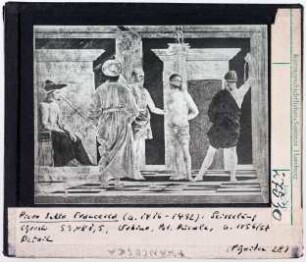 Piero della Francesca: Geisselung Christi, Urbino Palazzo Ducale