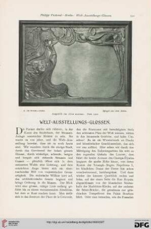 Welt-Ausstellungs-Glossen, [1]