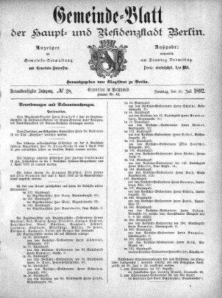 1892,28: No. 28, 10. Juli 1892