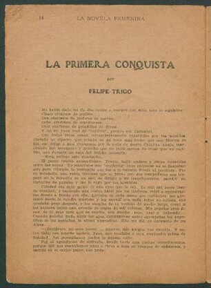 La primera conquista
