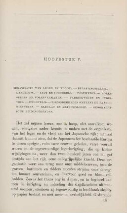 Hoofdstuk V. Organisatie van leger en vloot. - ...