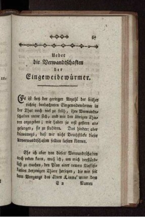 Über die Verwandtschaften der Eingeweidewürmer