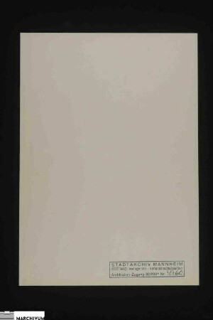 Vermögen des verstorbenen Joseph Baader