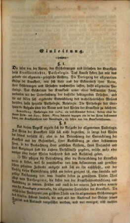Handbuch der allgemeinen Pathologie. 1