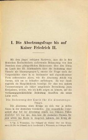 Zur Absetzung Adolfs von Nassau