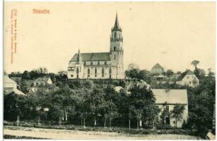 Staucha. Blick zur Kirche