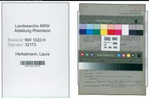 Entnazifizierung Laura Herkelmann , geb. 31.03.1893 (Krankenschwester)
