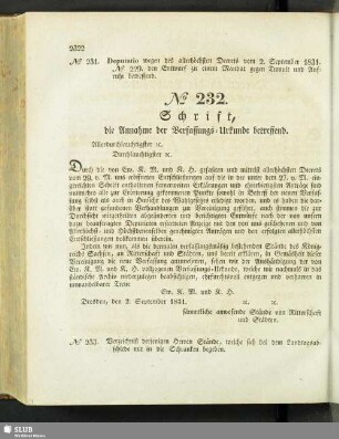 [Nr. 231-235]