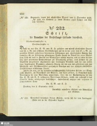 [Nr. 231-235]