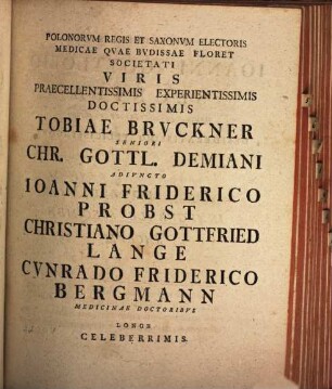 Diss. inaug. ... de medicamentorum consolidantium modo agendi et usu