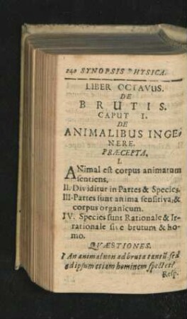 Liber Octavus. De Brutis.