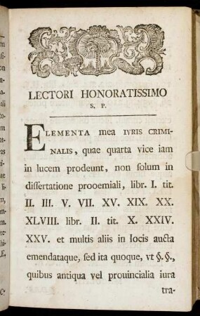 Lectori Honoratissimo