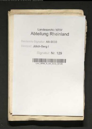Gedenkzettel (Memorialien) des Kanzlers Wilhelm LÜNINCK