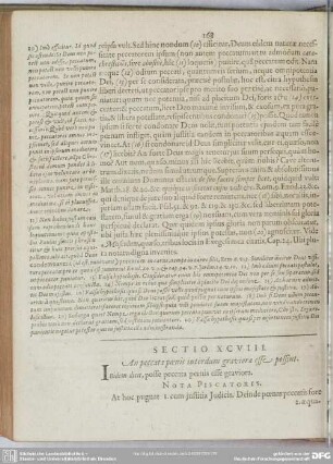 Sectio XCVIII. An peccata poenis interdam graviore esse possint
