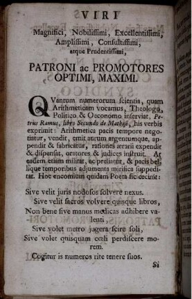 Patroni ac Promotores Optimi, Maximi.