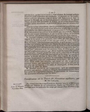 Considérations sur la Théorie des phénomènes capillaires;