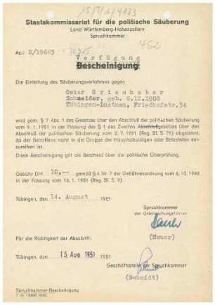 Grieshaber, Oskar