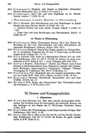 M. Heeres- und Kriegsgeschichte