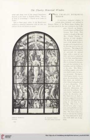 The Whorley memorial window